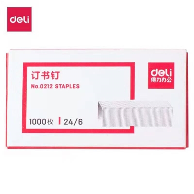 得力訂書釘0212   1000枚、24/6